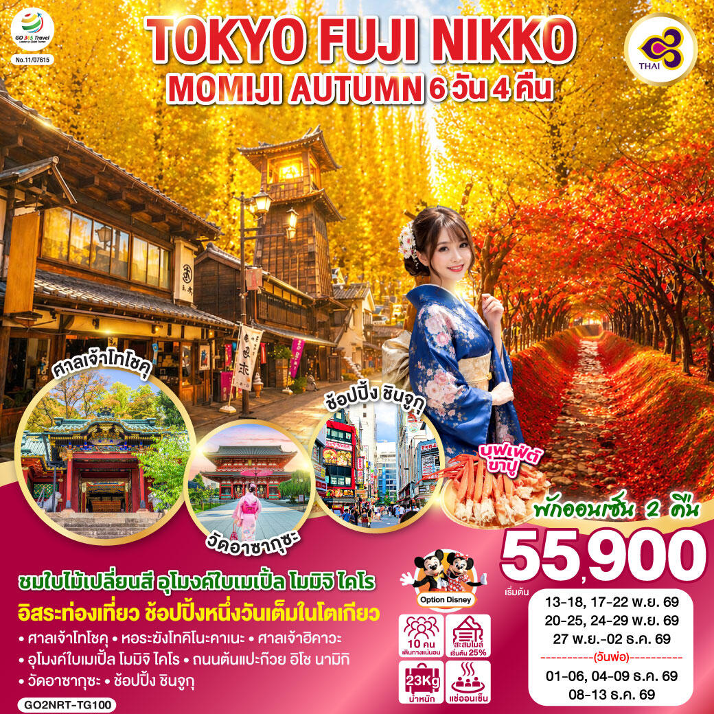 ทัวร์ญี่ปุ่น TOKYO FUJI NIKKO MOMIJI AUTUMN - บริษัท แองเจิลออนทัวร์ จำกัด ทัวร์ญี่ปุ่น TOKYO FUJI NIKKO MOMIJI AUTUMN - บริษัท แองเจิลออนทัวร์ จำกัด