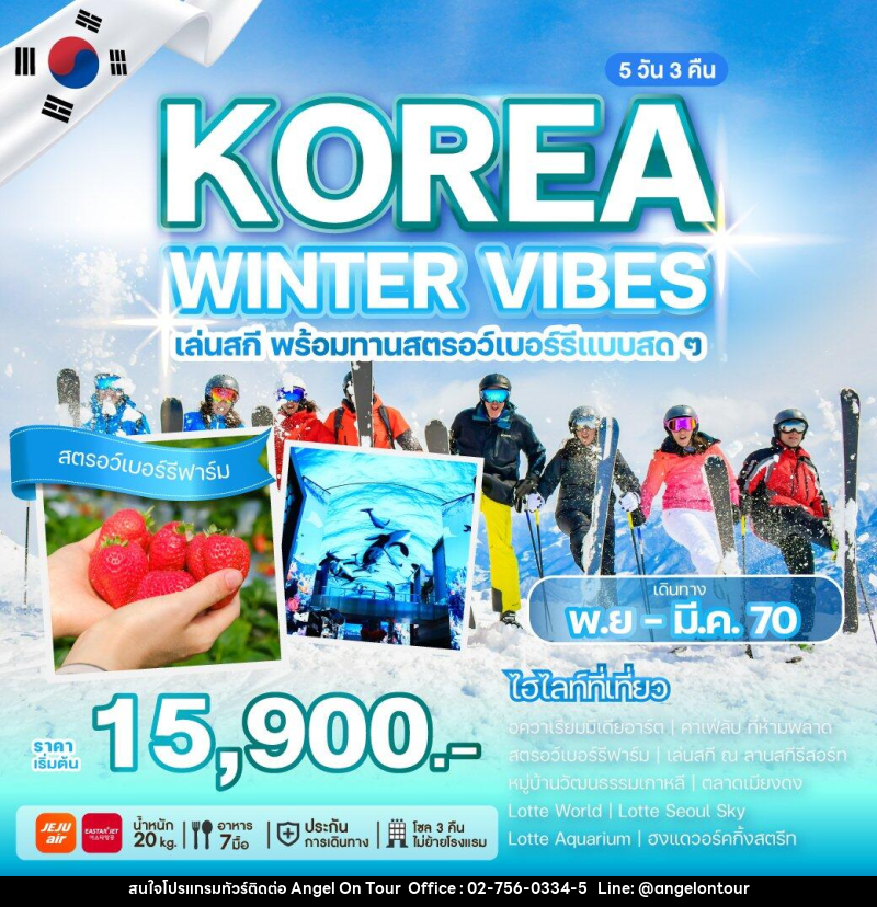ทัวร์เกาหลี KOREA WINTER VIBES - บริษัท แองเจิลออนทัวร์ จำกัด