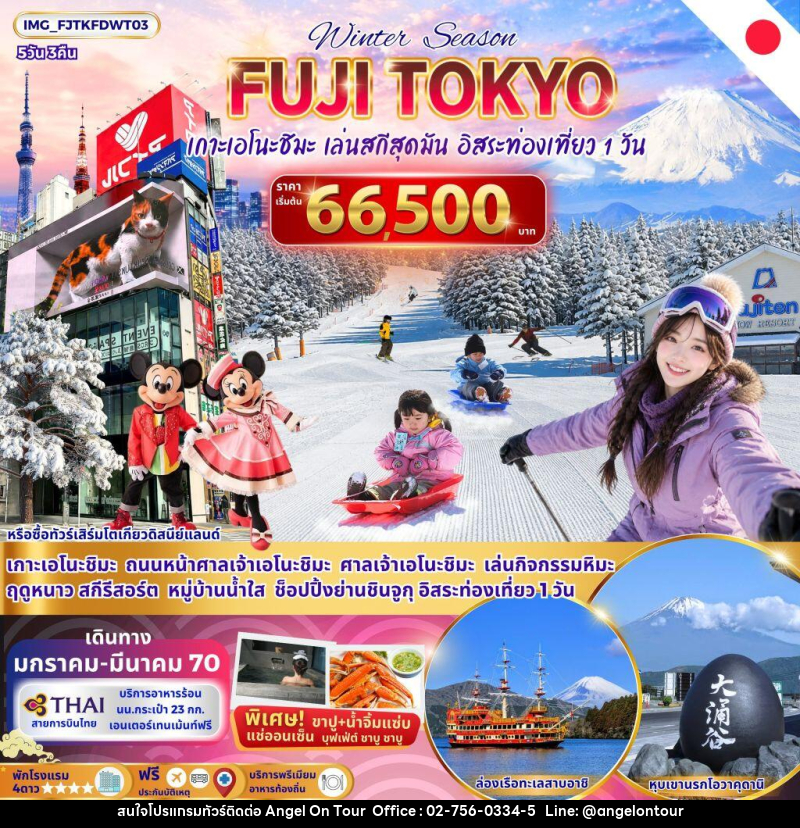 ทัวร์ญี่ปุ่น FUJI TOKYO WINTER - บริษัท แองเจิลออนทัวร์ จำกัด ทัวร์ญี่ปุ่น FUJI TOKYO WINTER - บริษัท แองเจิลออนทัวร์ จำกัด