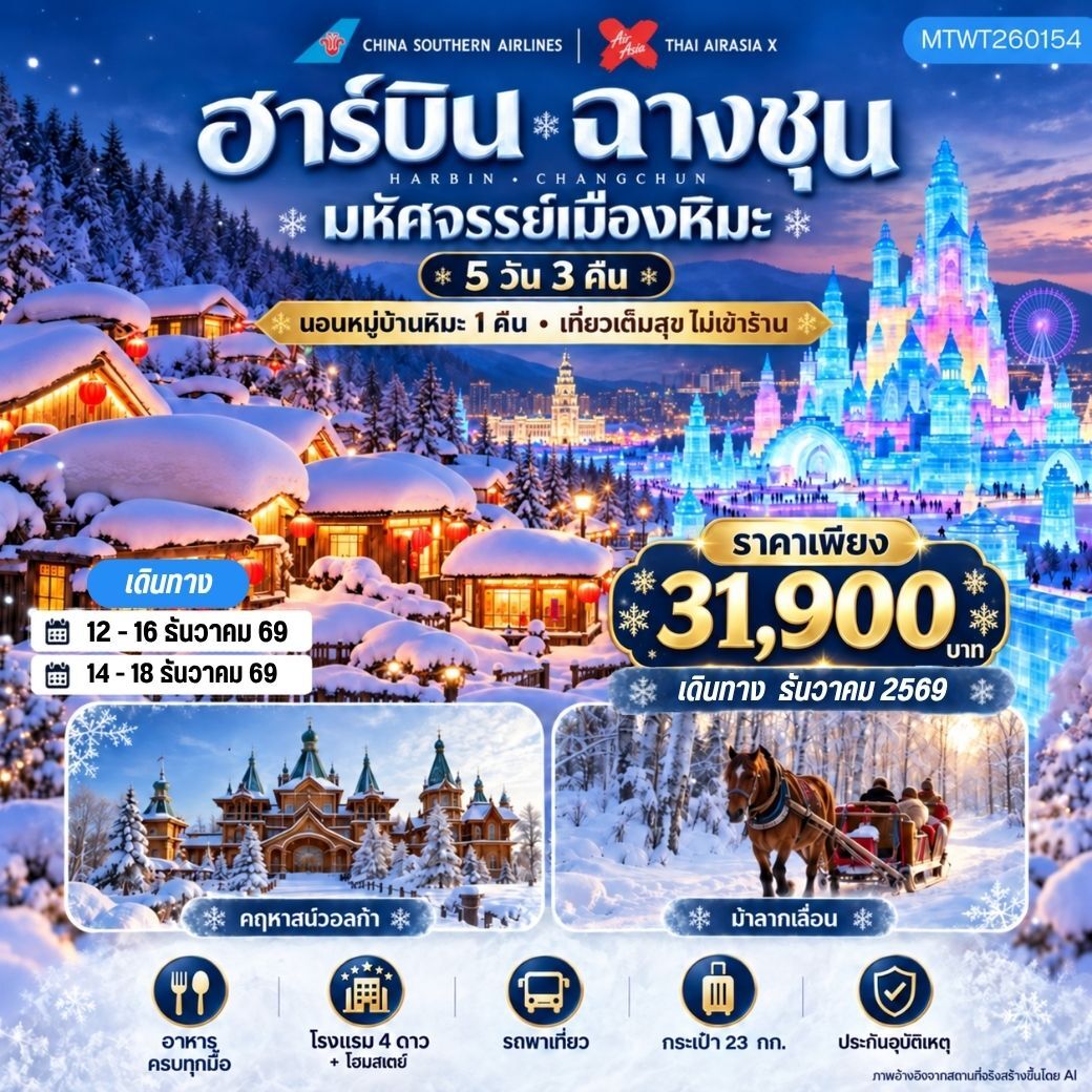 ทัวร์จีน เมืองฮาร์บิน ฉางชุน - บริษัท แองเจิลออนทัวร์ จำกัด