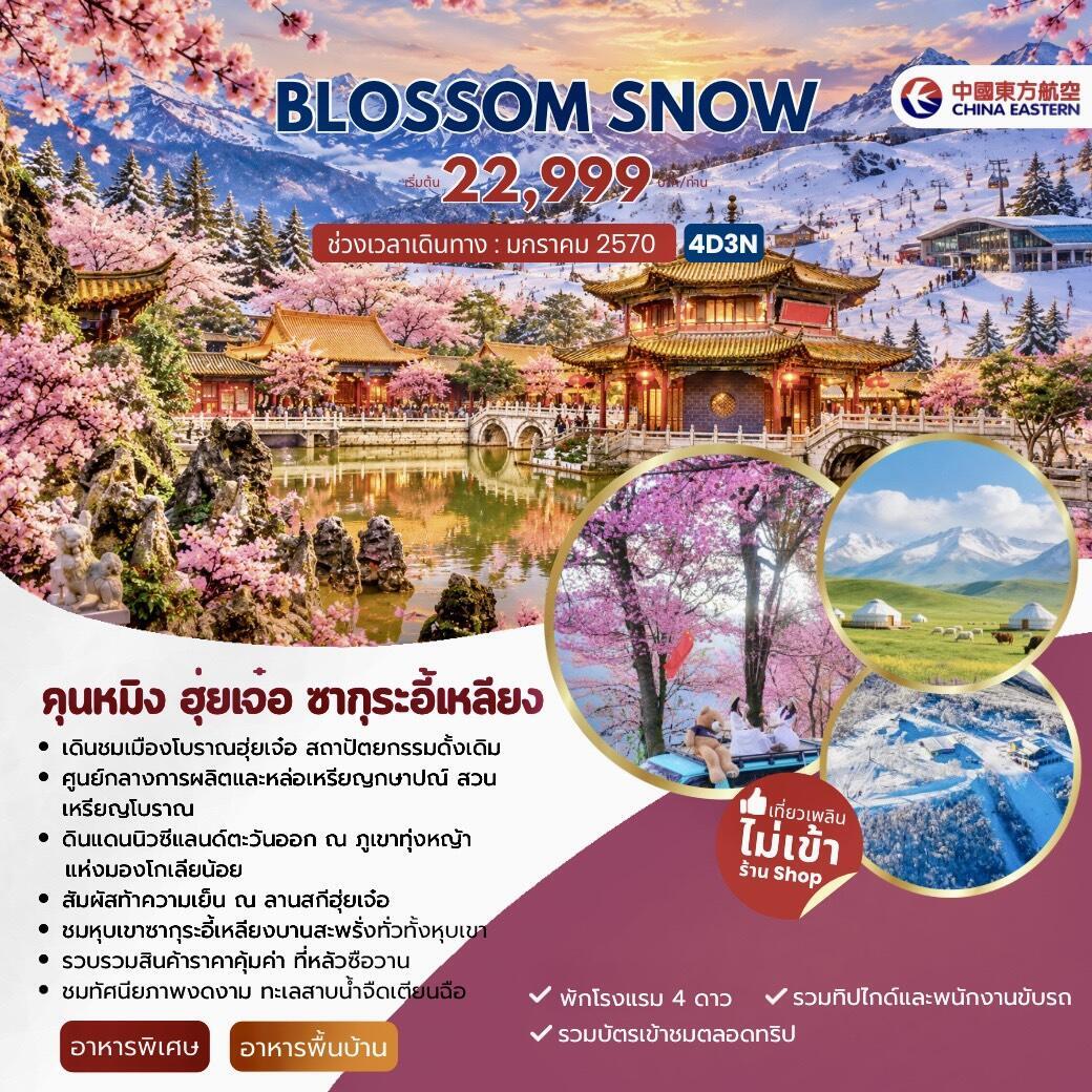 ทัวร์จีน BLOSSOM SNOW คุนหมิง ฮุ่ยเจ๋อ ซากุระอี้เหลียง - บริษัท แองเจิลออนทัวร์ จำกัด